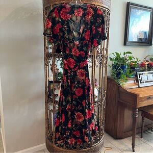 Floral Wrap Around Dress